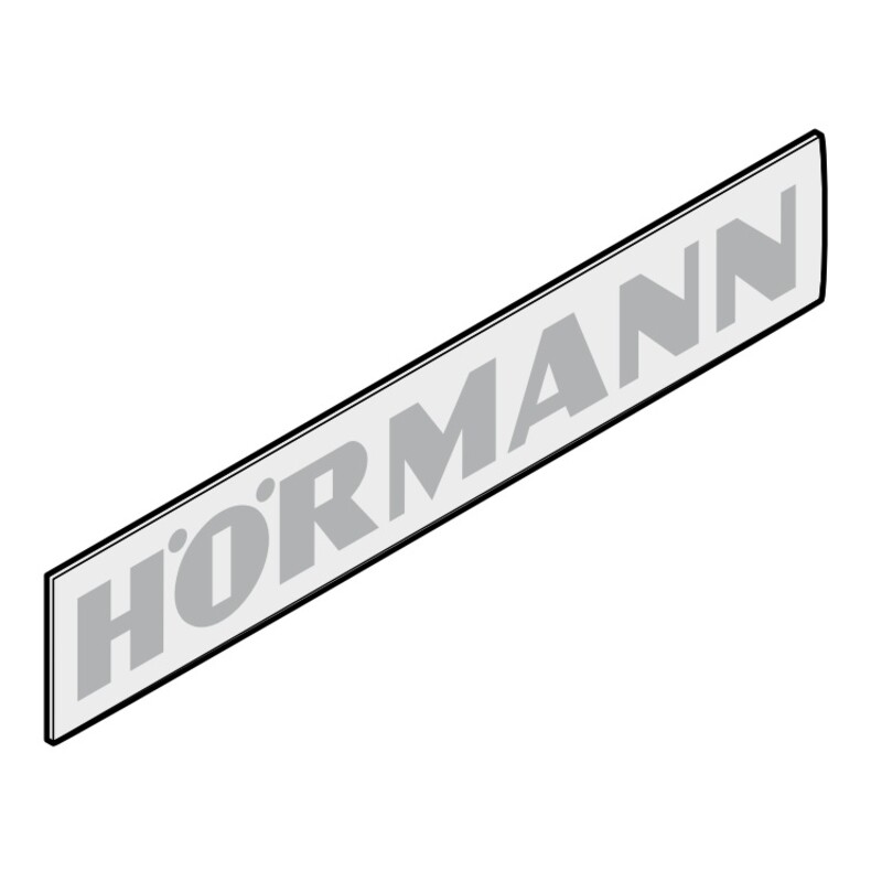 Табличка с логотипом Hormann