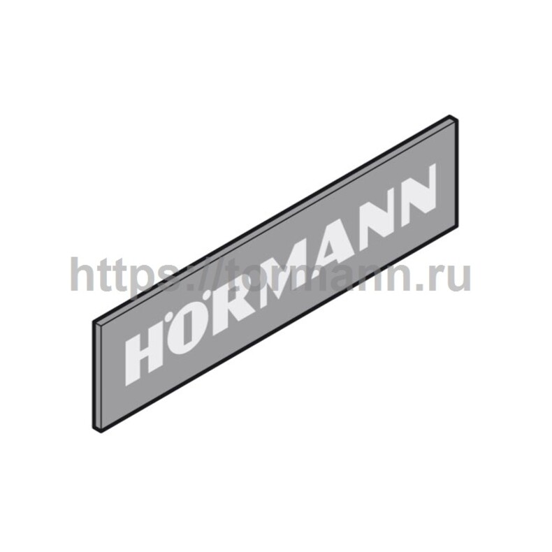 Хёрманн 3055436 Табличка с названием фирмы, синяя / оранжевая, 260  50  3 мм